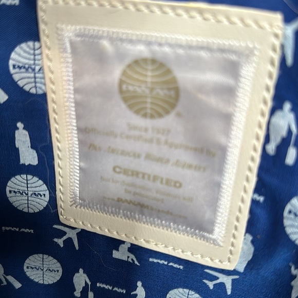 PanAm Airlines flight attendant bag, shoulder travel carry-on, blue logo retro - Picture 12 of 14